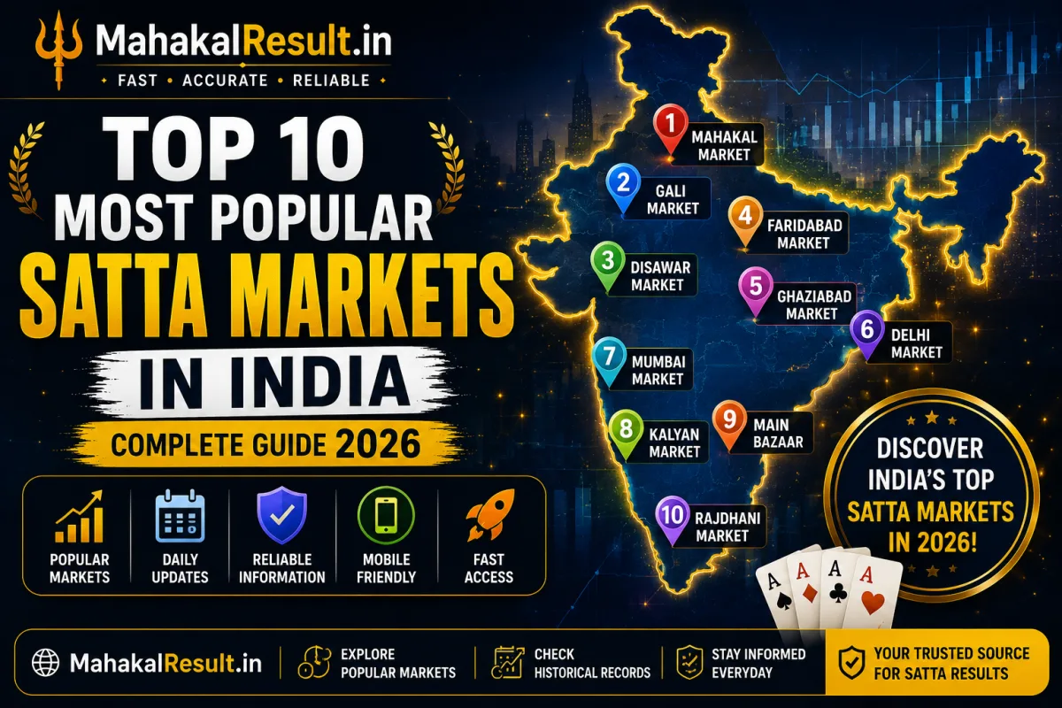 Top 10 Most Popular Satta Markets in India: Complete Guide 2026