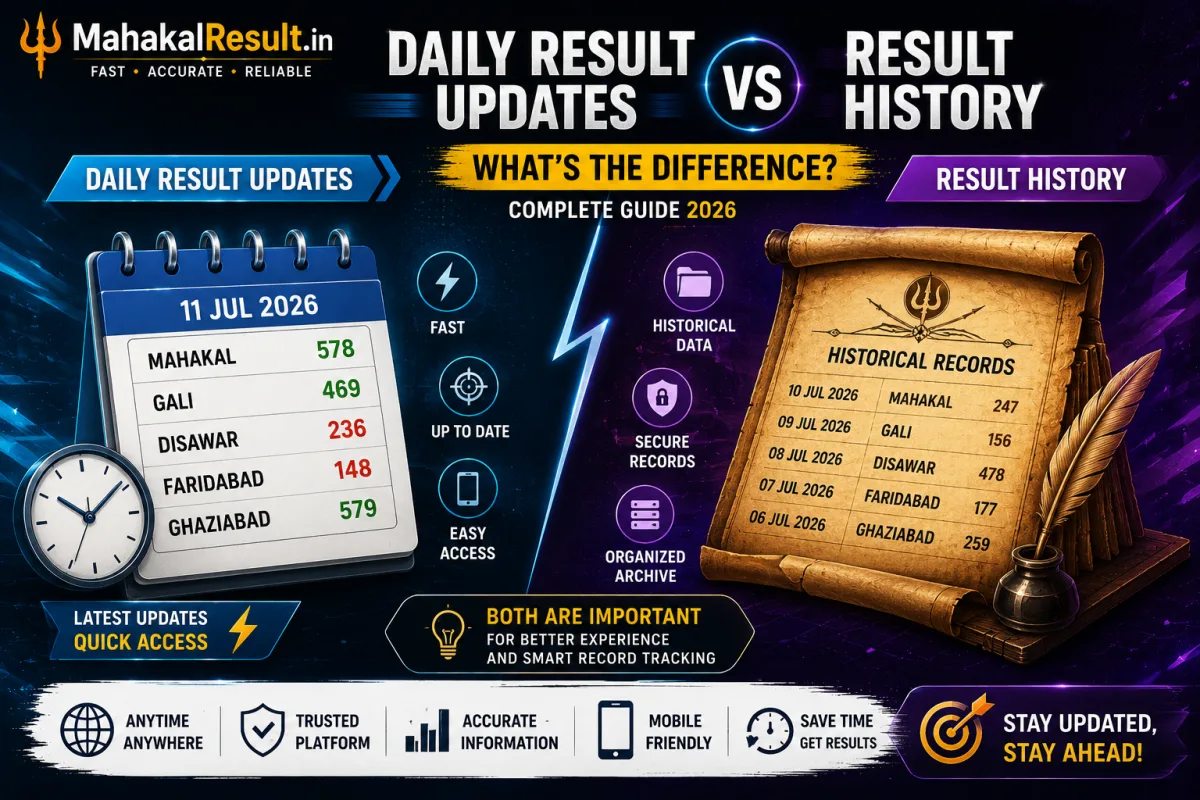 Daily Result Updates vs Result History: What's the Difference?
